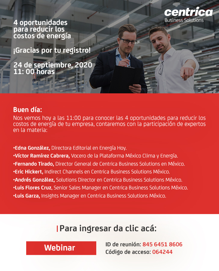 Webinar Centrica Business Solutions Energia Hoy