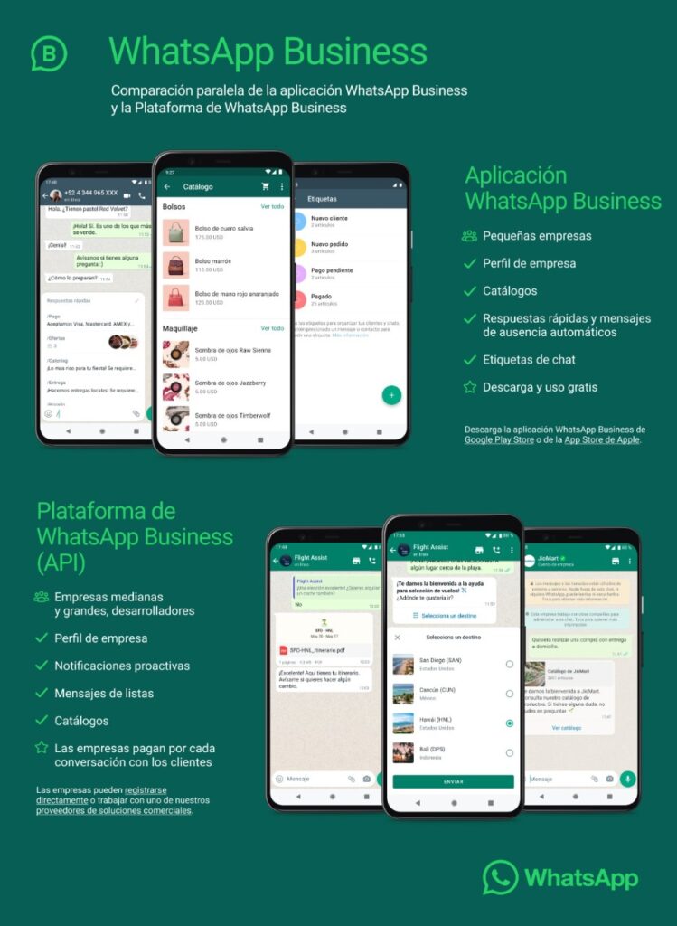 WhatsApp Business diferencias 2