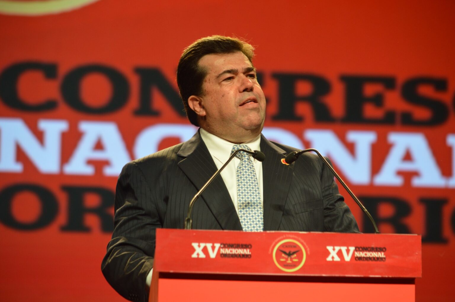 Celebran XV Congreso Nacional Ordinario de la CATEM en la Arena CDMX catem