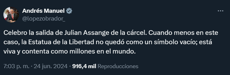 JUlian Assange _ AMLO