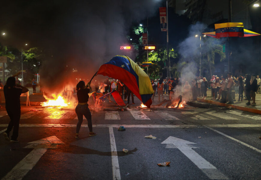 Durante las protestas