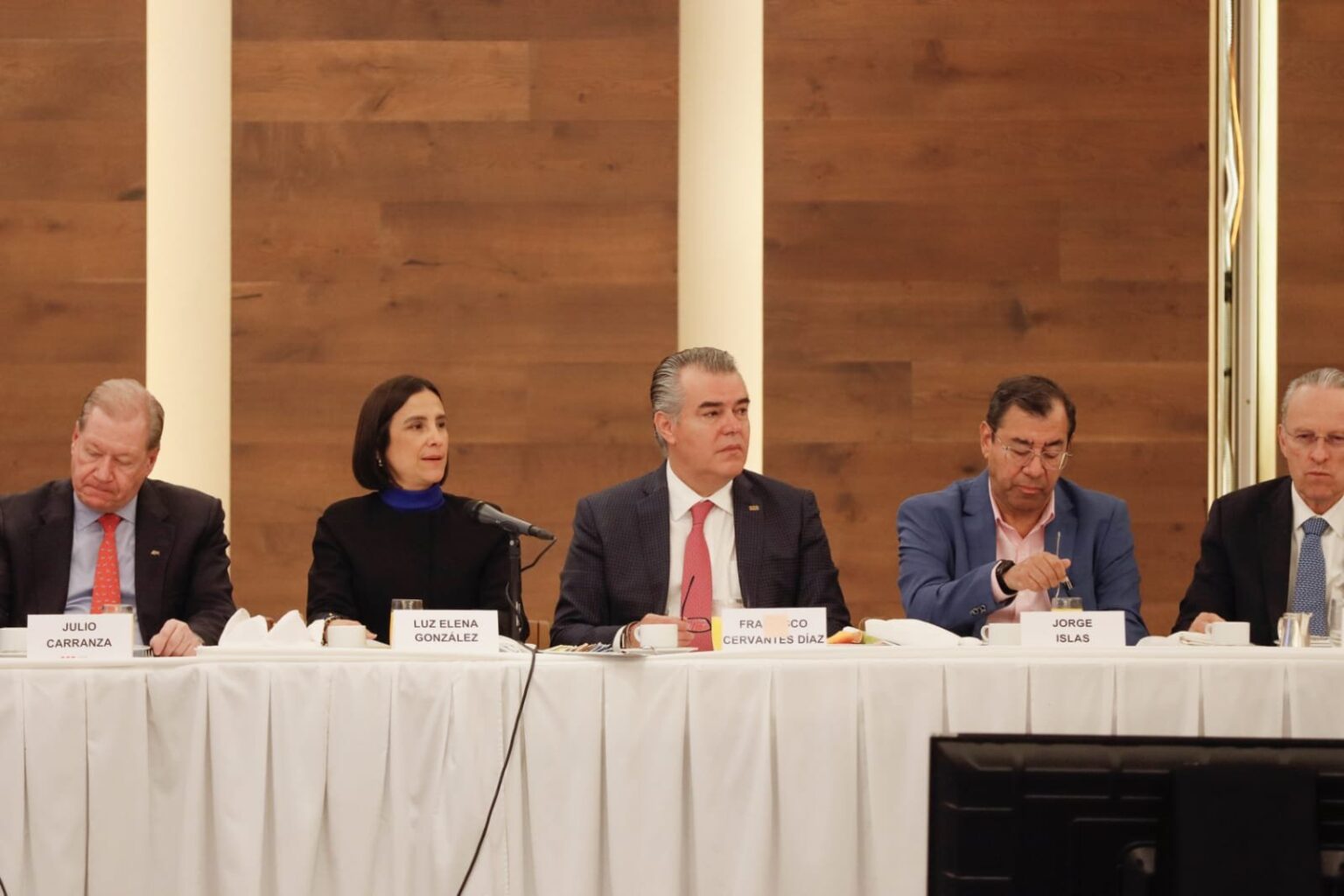 Aborda titular de Sener, Luz Elena González, Plan Nacional de Energía con el CCE cce