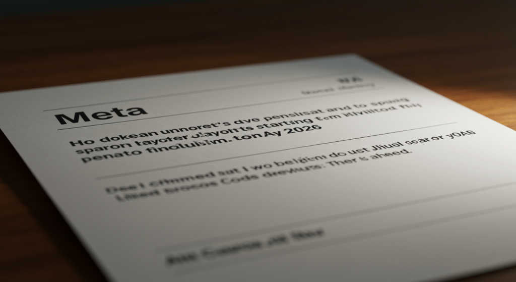 Meta anuncia despidos masivos a partir de mayo de 2026
